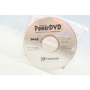 Dell 사이버링크 PowerDVD 소프트웨어-컴퓨터 소프트웨어 설치 드라이버 디스크-PC 프로그램 재부팅 복구 디스크: 부품 #D0836 A00-00 Dell SW DVD 버