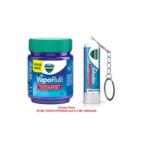 Vicks Combo Pack of Vaporub (50ml) & Inhaler (0.5ml)