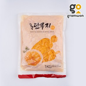 그램원 슬라이스 단무지 1kg, 1개