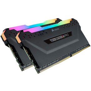 CORSAIR DDR4-3600MHz 데스크탑 PC용 메모리 VENGEANCE RGB PRO 시리즈 32GB [16GB×2장] CMW32GX4M2Z3600C18, 단품, 1개
