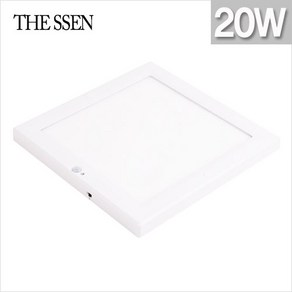 LED엣지 슬림 사각 센서등 20W 2색상 250X250mm 10인치 무타공 THE SSEN, 1개, 전구색(노란빛)