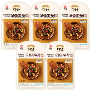 다담 우렁강된장양념, 5개, 140g