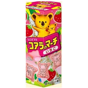 [당일발송] 일본 간식거리 롯데 코알라 마치 딸기 48g, 1개