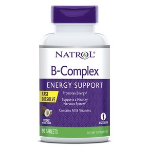 Natrol B-컴플렉스 패스트 디졸브 코코넛맛 타블렛