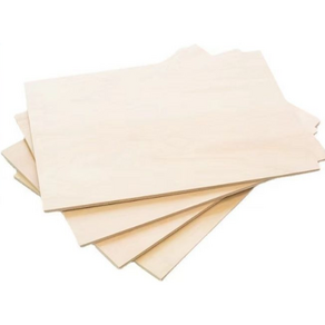 베이스우드 시트 (basswood) 항공 모형 공예용 합판 우드 버닝 레이저 커팅 보드 3mm 300 X 300 1장