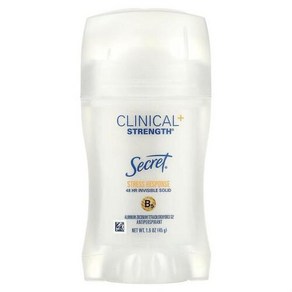 Secet Clinical 72시간 동안 투명한 고체 땀 억제제 데오드란트 스트레스 반응 45G 1.6OZ), 1개