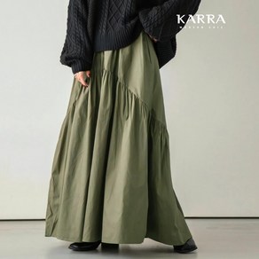 KARRA 셔링절개플레어스커트_A4S0191