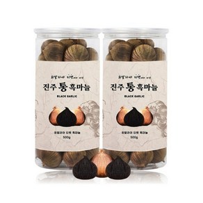 진주 통 흑마늘500 흑마늘 티벳 발효 통 흑마늘, 500g, 1개