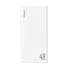 모루이 고속충전 보조배터리 40000mAh, T40PD, 화이트