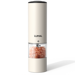 루맬 전동 소금 후추 그라인더 웜화이트 자동, 1개, 100ml