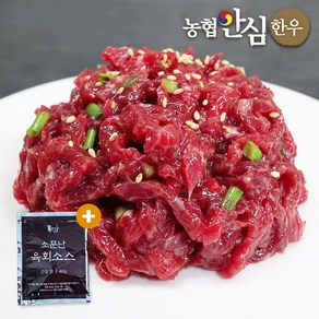 농협안심한우 1등급이상 한우암소 육회 200g/육회소스증정, 1개, 200g