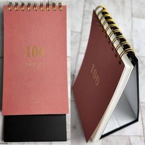 D-100 플래너 (스탠드형-125x180mm) 6000 D-100 PLANNER (핑크) 1pcs 100일간의 일정관리노트 모닝100일플래너