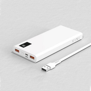 고속충전 보조배터리 10000mah 대용량 PD 20W C타입 잔량표시, VINI10000_보조배터리 10000mah