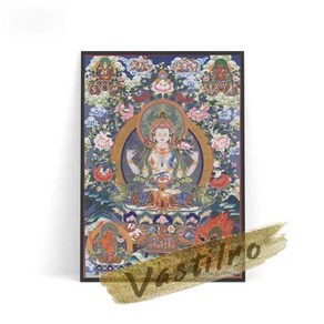 불교 그림 탱화 티베트 Thangkas 부처님 아트 인쇄 포스터 보살 초상화 캔버스 회화 종교 벽화 홈 장식, [01] 13x18cm No Fame, 11 10_01 13x18cm No Fame