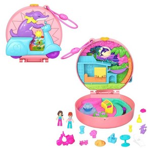 폴리 포켓 Polly Pocket 밀짚 곰 패치 컴팩트 Straw beary patch