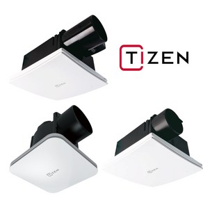 티젠 TIZEN TA-C100 고정압 정풍량 욕실환풍기 욕실팬 담배냄새차단 역류방지 전동댐퍼, TA-C100MD(전동댐퍼일체형), 1개