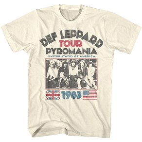 ROCKPANDA 1983 Tour Def Leppard 반팔티