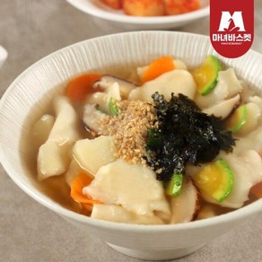 [마녀바스켓] 군산 엄마손 수제비 7인분(생면7팩+소스 동봉), 160g, 7개