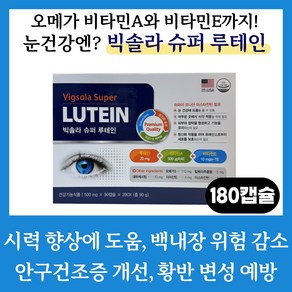 빅 솔라 슈퍼 루테인 (500mg x 90캡슐 x 2box), 2개, 90정