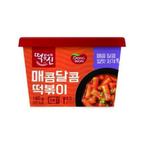 동원 떡볶이의신 매콤달콤 떡볶이 160g, 12개