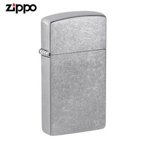 ZIPPO 슬림 라이터 1607 Slim Steet Chome 오일+심지+부싯돌 3종세트 포함