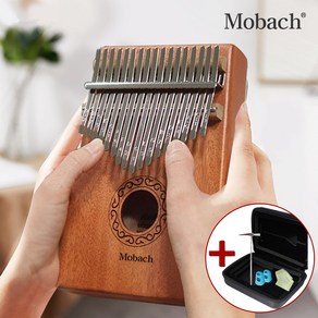 Mobach 칼림바 마호가니 17음계 카림바 입문용 + 하드케이스 풀구성 세트, 1개