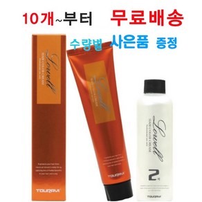 뚜라비 로웰 칼라 염모제 (염색약150g+산화제150ml) 흰머리염색 새치멋내기 밝은염색 대용량 - 미용실용, 7.03 밝은 황갈색, 1개