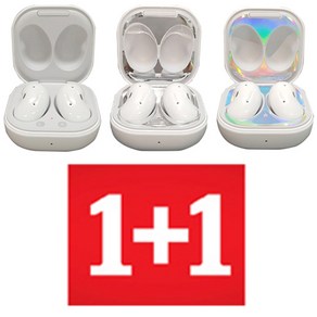 1+1 갤럭시 버즈 라이브 철가루 방지 스티커 투명 크롬실버 홀로그램 Galaxy Buds Live, 홀로그램 Hologam