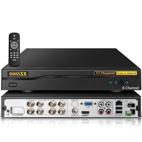 DVR 8채널 하이브리드 디지털 기능 5-in-1 비디오 싱크 5.0MP HD 보안 AHD/아날로그/TVI/CVBS/IP 카메라 시스템 표시