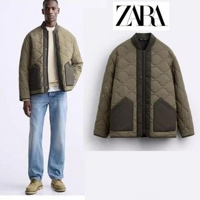 자라옴므 남성용 플라이스 코튼 패딩 점퍼 자켓 ZARA