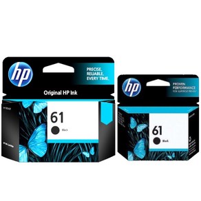 HP NO.61 정품잉크 CH561WA CH562WA 데스크젯 Deskjet, 정품61검정, 1개