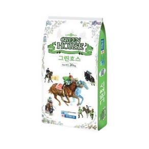 말사료 그린호스 더러브렛 승용마 경주마 운동마 종마 성마 기호성 영양사료, 1개, 20kg