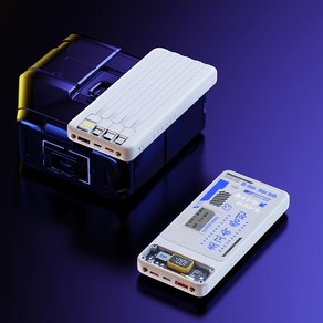 PYHO PD 65W 30000mAh PPS 보조배터리66W고속충전, 흰색