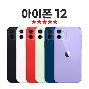 [SUNRISE MALL] 애플 아이폰12 Apple iPhone 중고폰 리퍼폰 공기계 자급제 알뜰폰, Iph12-그린, 64GB, B급