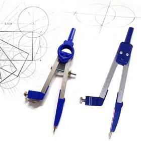 학생용 컴파스-나사식 콤파스 제도용 수학 준비물 반지름 학습교재 원그리기