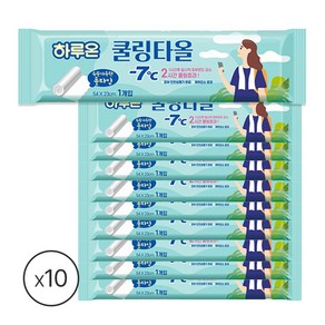 -7도 쿨링 2시간지속 하루온 쿨링타올 일반형, 10개, 1매입