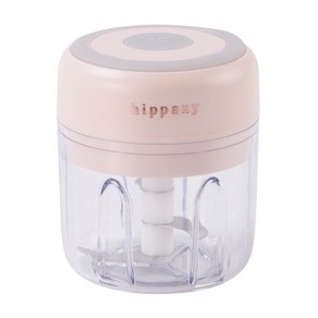 [힙하니] 무선 다지기 250ml (핑크) / 마늘 고기 동그랑땡 고추 이유식 야채