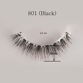 돌모아 구체관절인형 메이크업 인형전용 속눈썹 - Yeon-3-11 (Black), 본품, 1개