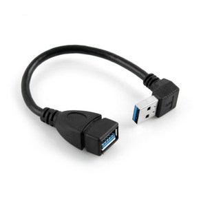 Coms COMS USB 3.0 젠더/연장(M/F)하향 꺾임형/20cm/ITA339 변환젠더/기타-기타 변환젠더