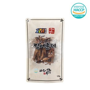 어물전꼴뚜기 오징어 훈제 120g 1+1 마른안주 맥주 술 안주 간식 오징어구이, 2개