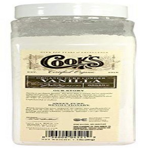 Cook’s Oganic Pue Vanilla Powde Wold’s Fines Cook's 유기농 순수 바닐라 파우더 세계 최고의 미식가 신선한 프리미엄 바닐라, 680.39g, 1개