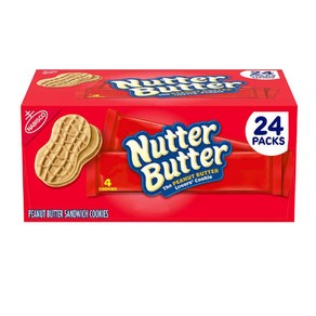 너터버터 쿠키 피넛 버터 24개입 Nutte Butte Cookies 1.9 oz 24 ct, 1개