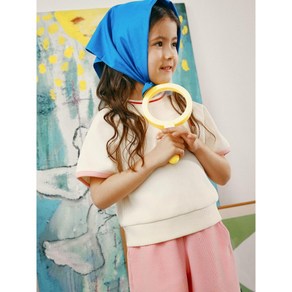 빈폴 키즈 BEANPOLE KIDS 여아 와플 반팔 티셔츠 반바지 상하세트 아이보리 BI5342G070 598475