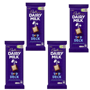 캐드버리 데어리 밀크 탑덱 초콜릿 블럭 Cadbuy Daiy Milk Top Deck Chocolate Block, 4개, 180g