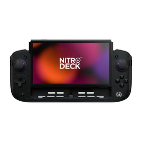 CRKD Nito Deck Nintendo Switch OLED 모델용 핸드헬드 프로 컨트롤러 - TV 도커블 프로그래밍 가능한 사이드킥 백 버튼 Tu Col, 클리어 블랙 에디션, 1) 클리어 블랙 에디션