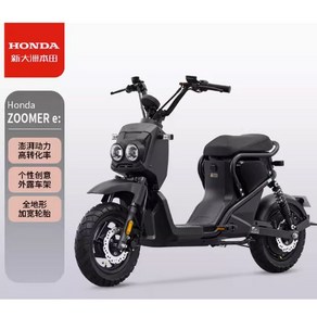 혼다 줌머 E 전기 스쿠터 Honda 대용량 전동 바이크, 48V 24Ah, 블랙