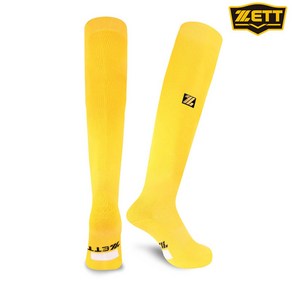 [NEW 옐로우] 제트 ZETT BSK-200 야구양말 스타킹 성인용 (25-29cm) 제트양말 사회인야구 한국대표브랜드 양말 선수사용