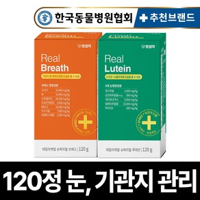 펫생각 강아지 기관지 눈 눈물 영양제 루테인 백내장 녹내장 눈노화 시력저하 기침 협착증 면역력 호흡기 보조제 2종세트, 1세트, 종합영양제