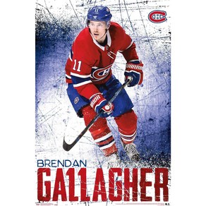 Tends Intenational NHL Monteal Canadiens-Bendan Gallaghe 18 Wall Poste 22.375