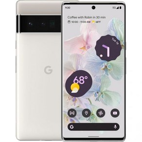 Google 픽셀 6 Po 5G Andoid Phone 고급 카메라 및 망원 렌즈가 있는 잠금 해제 스마트폰 128GB Stomy Black, Cloudy White, 1개